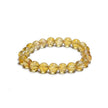 Natural Citrine Crystal Bead Bracelet | Golden Healing Stone Bracelet | Adjustable Energy Bracelet for Men & Women