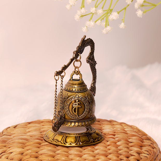 Brass Dragon Bell – Feng Shui Meditation & Spiritual Decor for Positive Energy