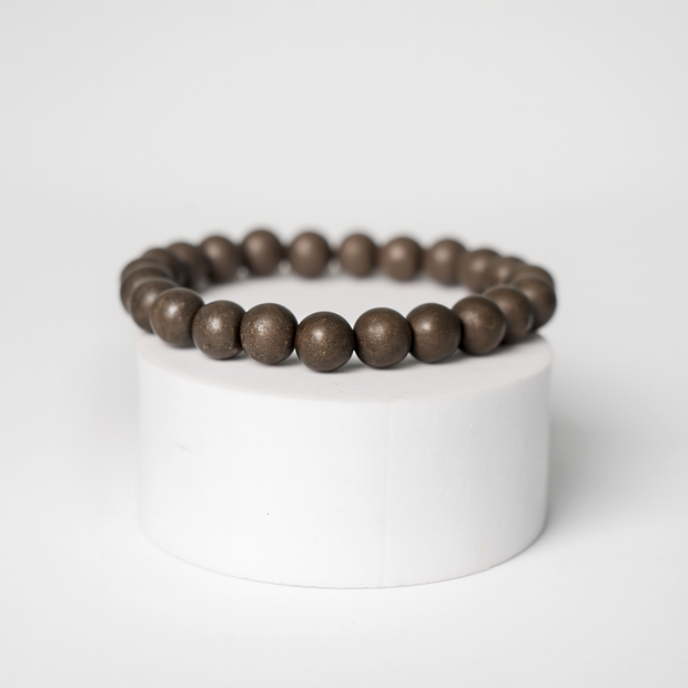 Matte Brown Beaded Bracelet – Natural Stone Energy & Grounding Jewelry for Men & Women