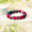 Multi-Color Agate Beaded Bracelet – Healing, Energy & Spiritual Jewelry for Men & Women