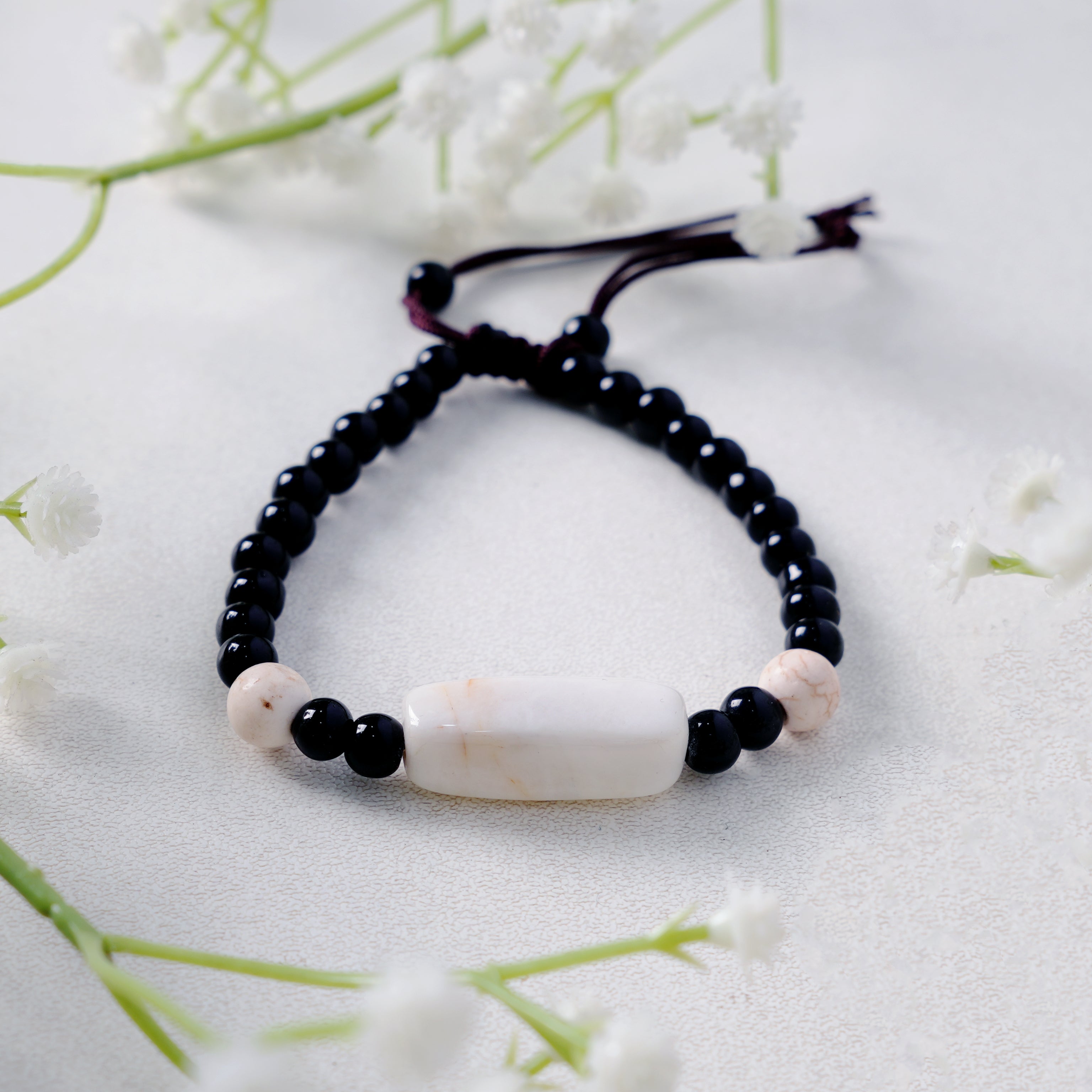 Black Onyx & White Howlite Balance and Clarity Bracelet