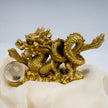 Golden Dragon with Crystal Ball Idol | Feng Shui Wealth & Protection Statue | Lucky Home & Office Decor