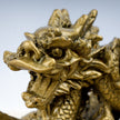 Golden Dragon with Crystal Ball Idol | Feng Shui Wealth & Protection Statue | Lucky Home & Office Decor