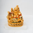 Golden Laughing Buddha Idol for Wealth & Prosperity | Feng Shui Lucky Buddha Statue | Home & Office Decor