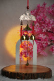 Handcrafted Wind Chime Hanging with Bells & Lantern Design | Decorative Wall & Door Hanging | Festive Home Decor