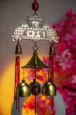 Handcrafted Wind Chime Hanging with Bells & Lantern Design | Decorative Wall & Door Hanging | Festive Home Decor