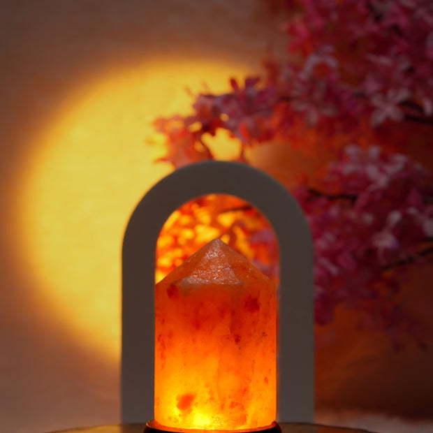 Natural Himalayan Salt Crystal Lamp – Warm Ambient Night Light for Home Décor, Meditation & Relaxation