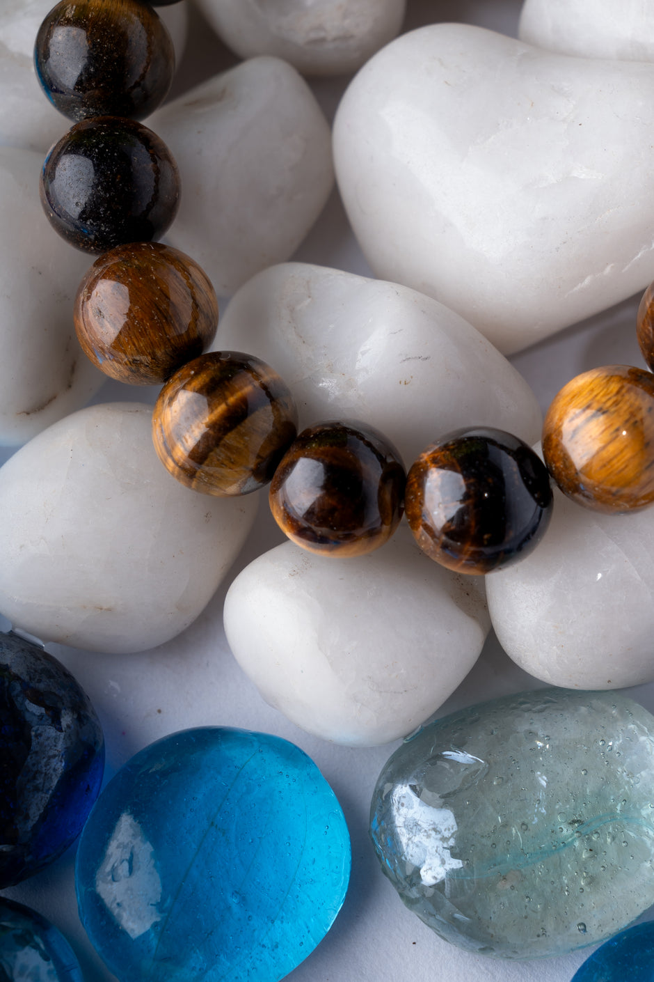 Tiger’s Eye Beaded Bracelet – Grounding, Protection & Confidence Jewelry for Men & Women