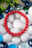 Red Coral Beaded Bracelet – Protection, Energy & Vitality Jewelry for Men & Women