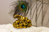 Golden Bull Wealth Showpiece for Home & Office | Feng Shui Bull Statue for Success, Strength & Prosperity | Decorative Gift Item
