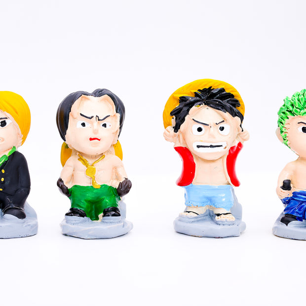 Anime Mini Action Figurines Set – Cute Cartoon Resin Collectible Toys | Desk Decor & Gift Item