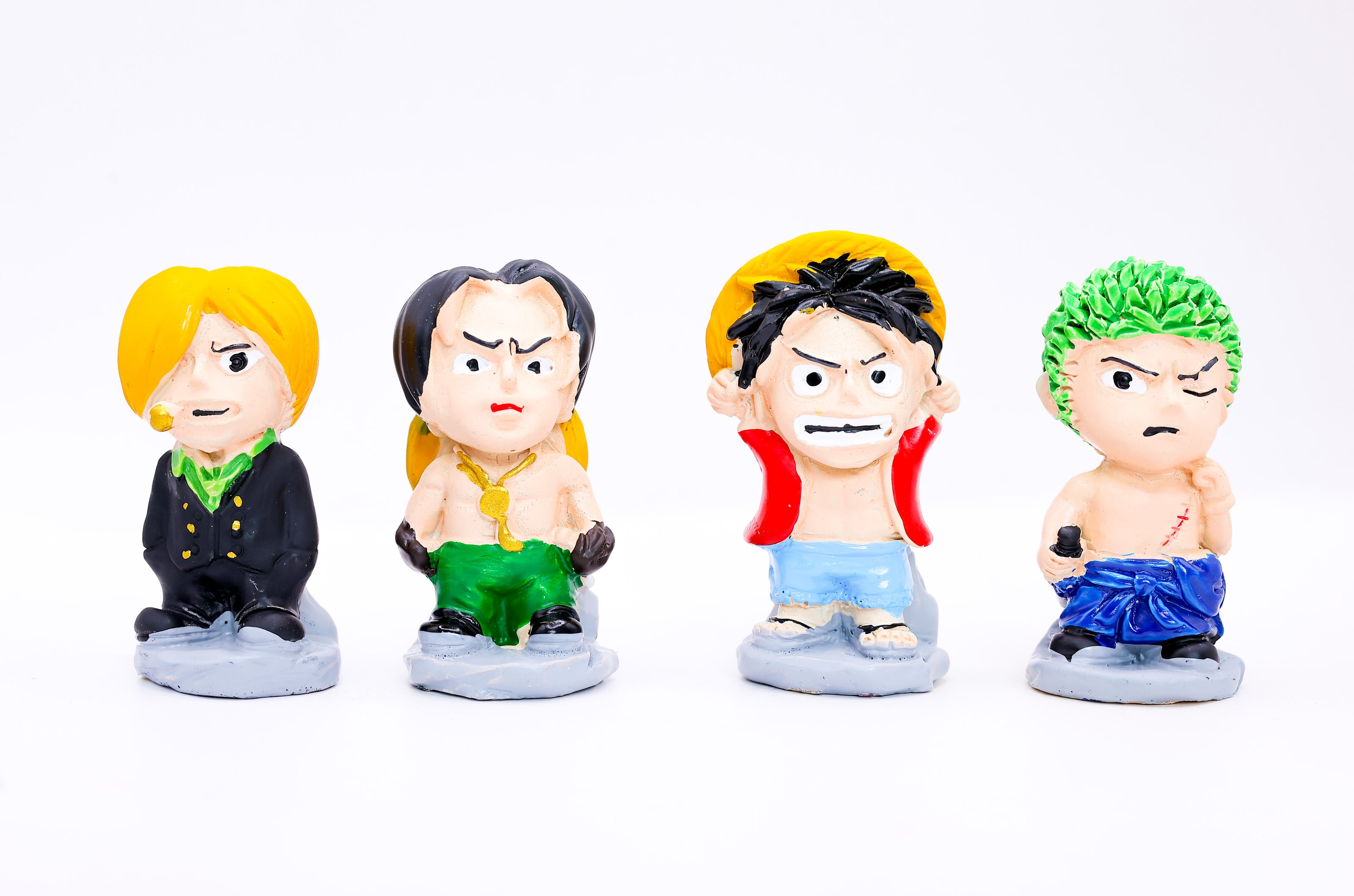 Anime Mini Action Figurines Set – Cute Cartoon Resin Collectible Toys | Desk Decor & Gift Item