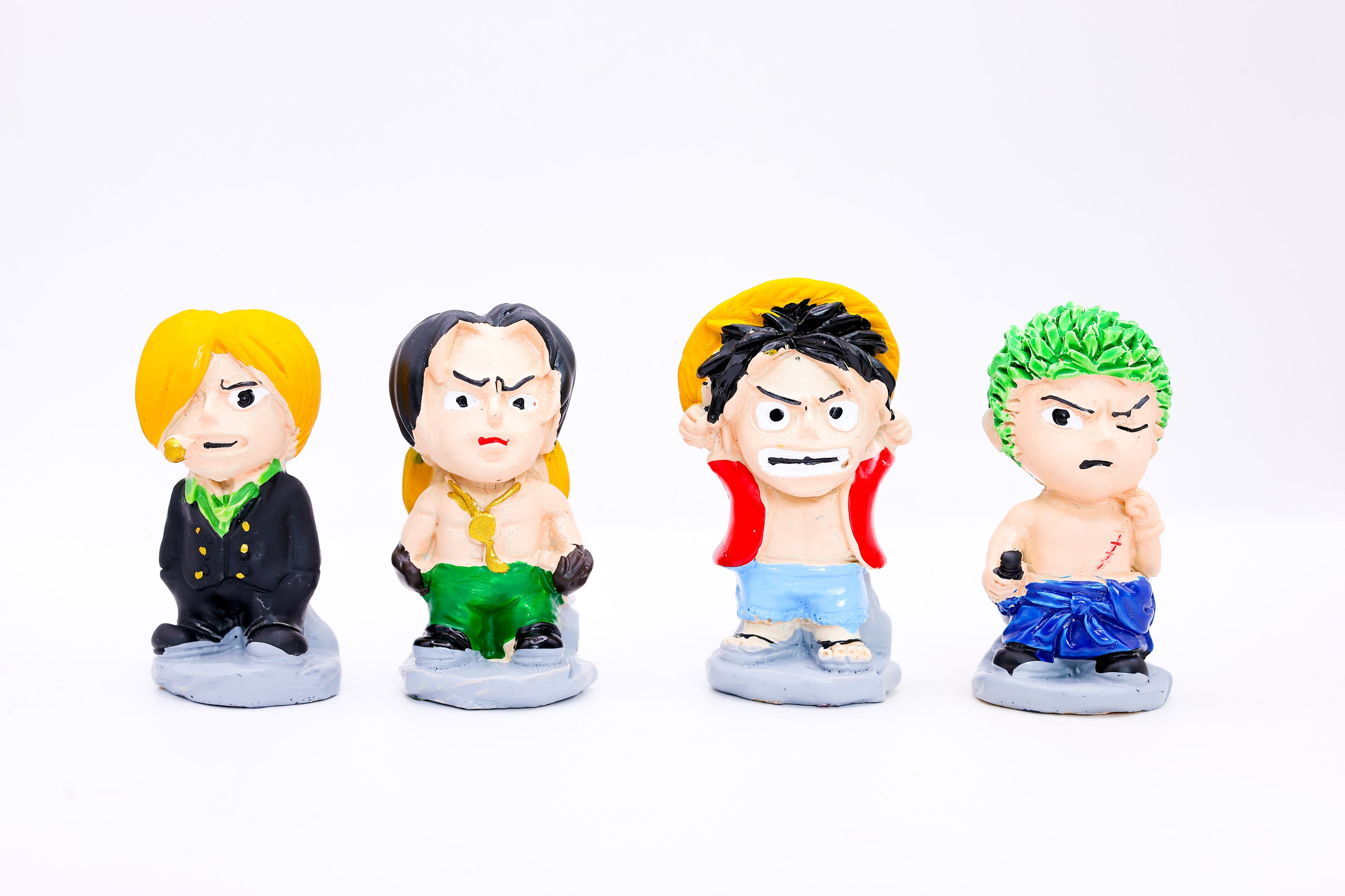 Anime Mini Action Figurines Set – Cute Cartoon Resin Collectible Toys | Desk Decor & Gift Item