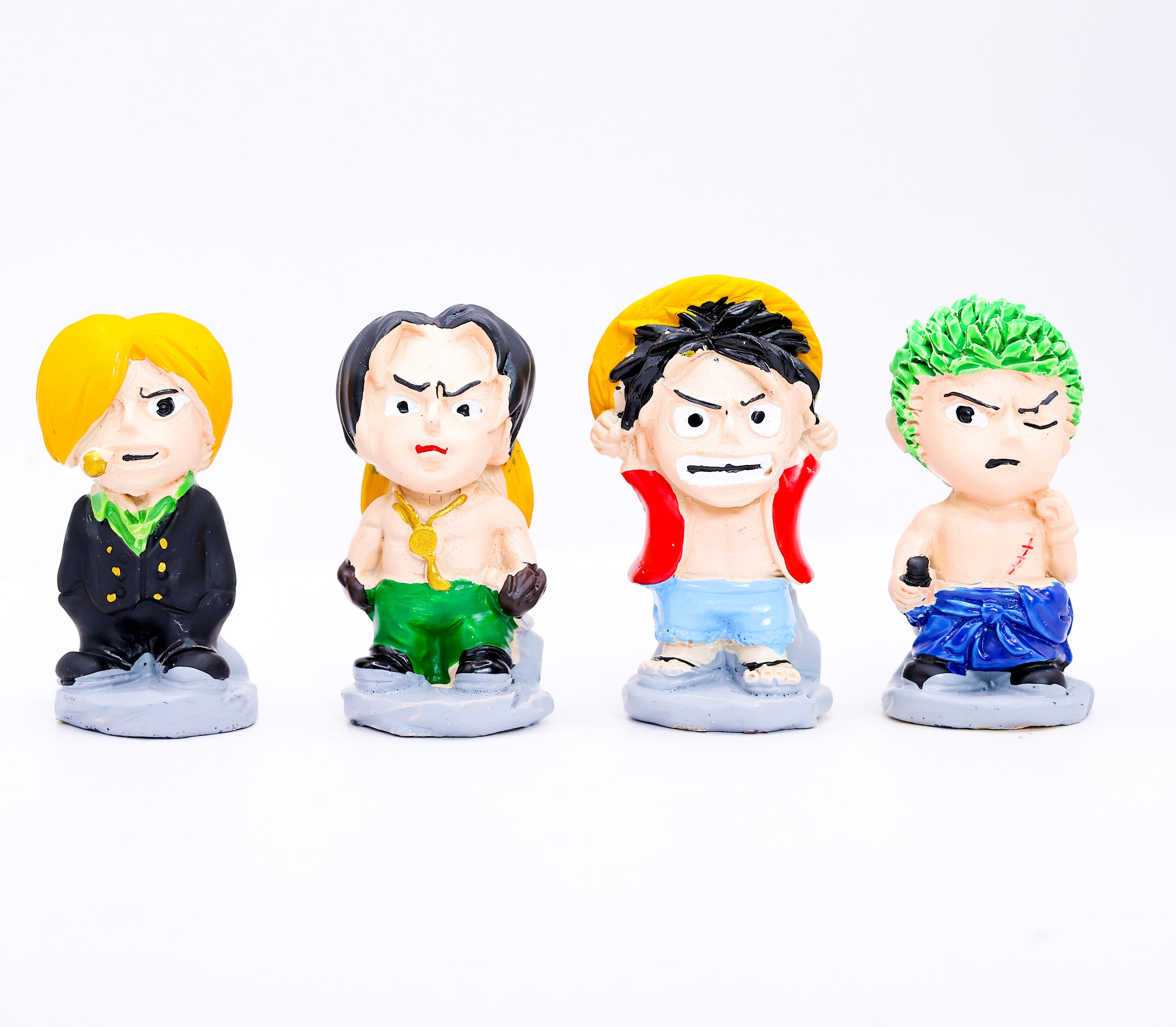 Anime Mini Action Figurines Set – Cute Cartoon Resin Collectible Toys | Desk Decor & Gift Item