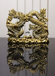 Golden Feng Shui Dragon & Phoenix Statue | Symbol of Harmony, Success & Prosperity for Home Decor