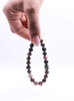 Natural Rhodonite Bead Bracelet for Men & Women | Healing Crystal Bracelet | Handmade Spiritual Stone Jewelry