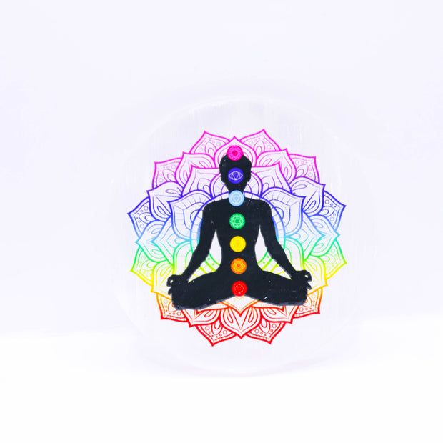7 Chakra Meditation Wall Art Sticker | Spiritual Yoga Decor | Colorful Chakra Meditation Artwork