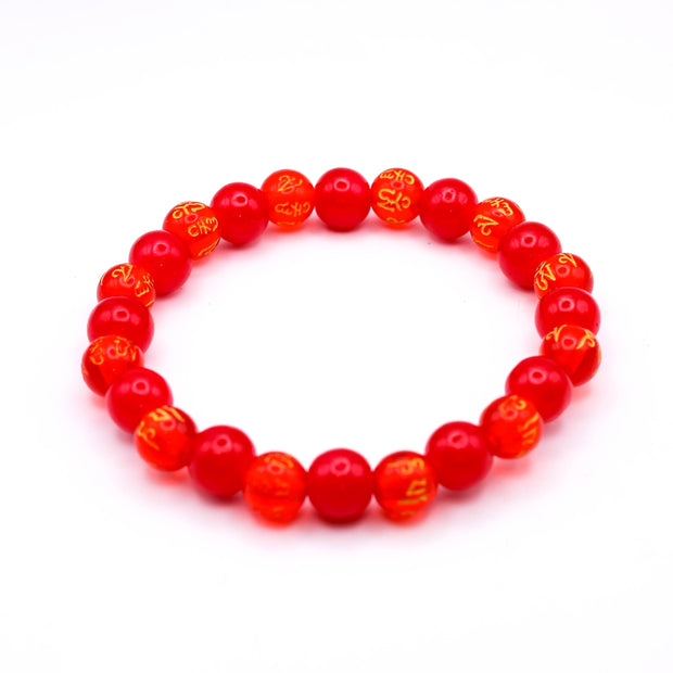 Red Tibetan Lucky Bracelet for Men & Women | Zodiac Bead Protection Bracelet | Spiritual Energy Bracelet