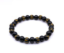 Black Tibetan Om Bracelet | Spiritual Mantra Beaded Bracelet for Men & Women | Stylish Meditation & Healing Bracelet