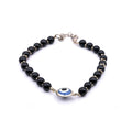 Black Onyx Evil Eye Bracelet – Beaded Nazar Protection Bracelet for Positivity, Style & Good Luck