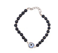Black Onyx Evil Eye Bracelet – Beaded Nazar Protection Bracelet for Positivity, Style & Good Luck