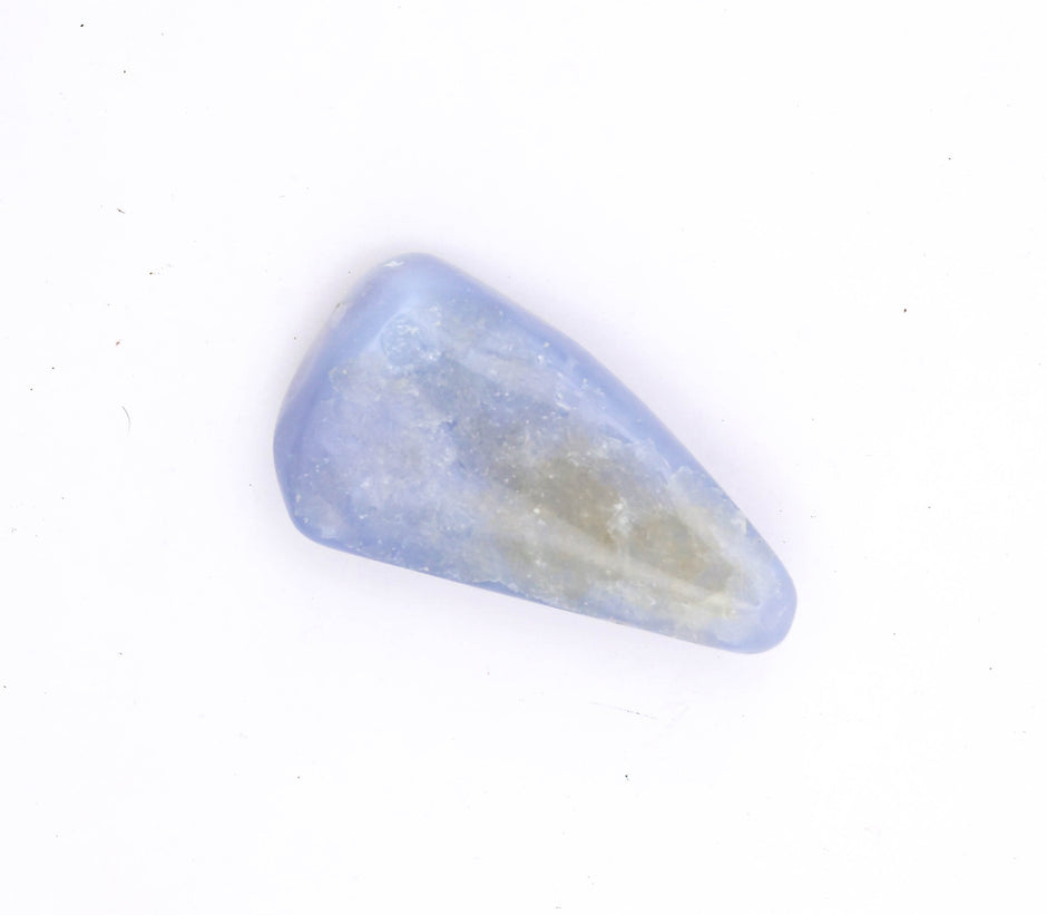 Blue Calcite Tumbled Stone – Polished Healing Crystal for Calm Mind, Peace, Communication & Positive Energy