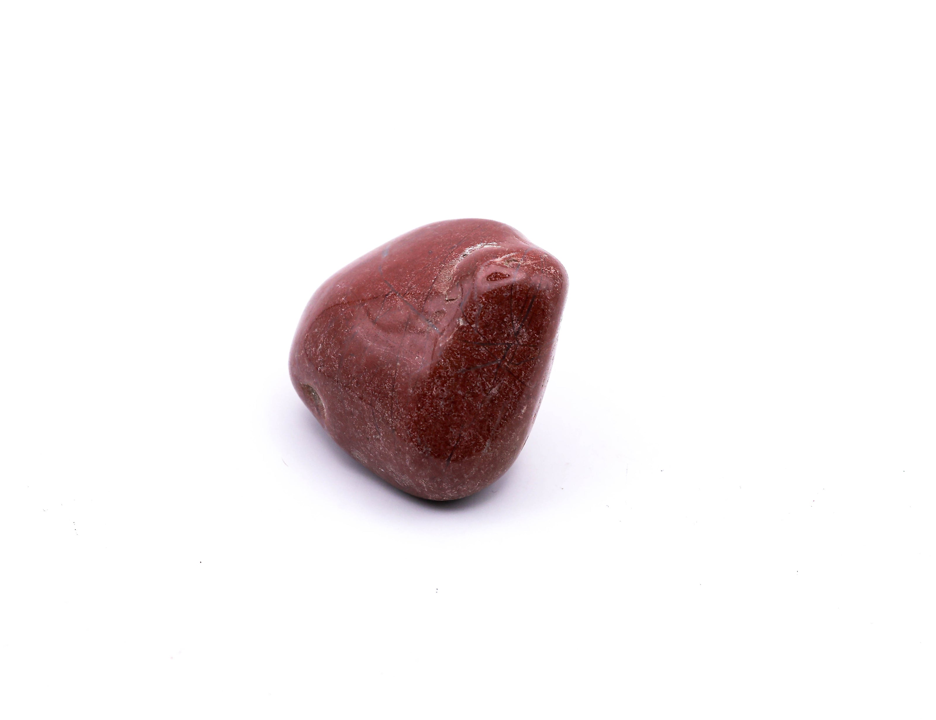 Red Jasper Tumbled Stone – Polished Healing Crystal for Strength, Grounding, Courage & Positive Energy