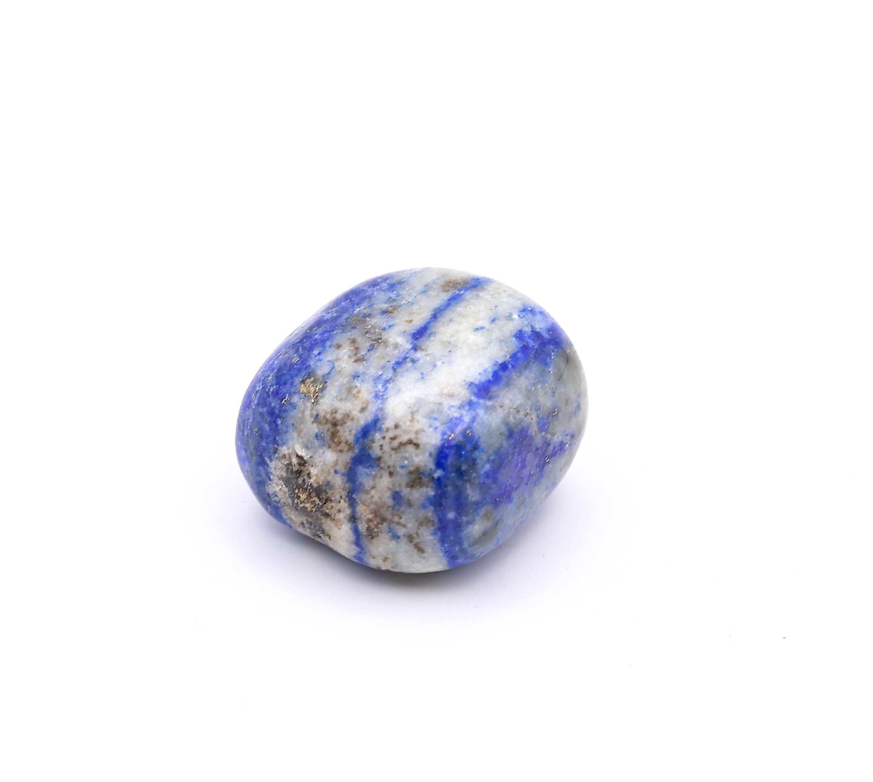 Lapis Lazuli Tumbled Stone – Polished Blue Healing Crystal for Wisdom, Confidence, Focus & Positive Energy