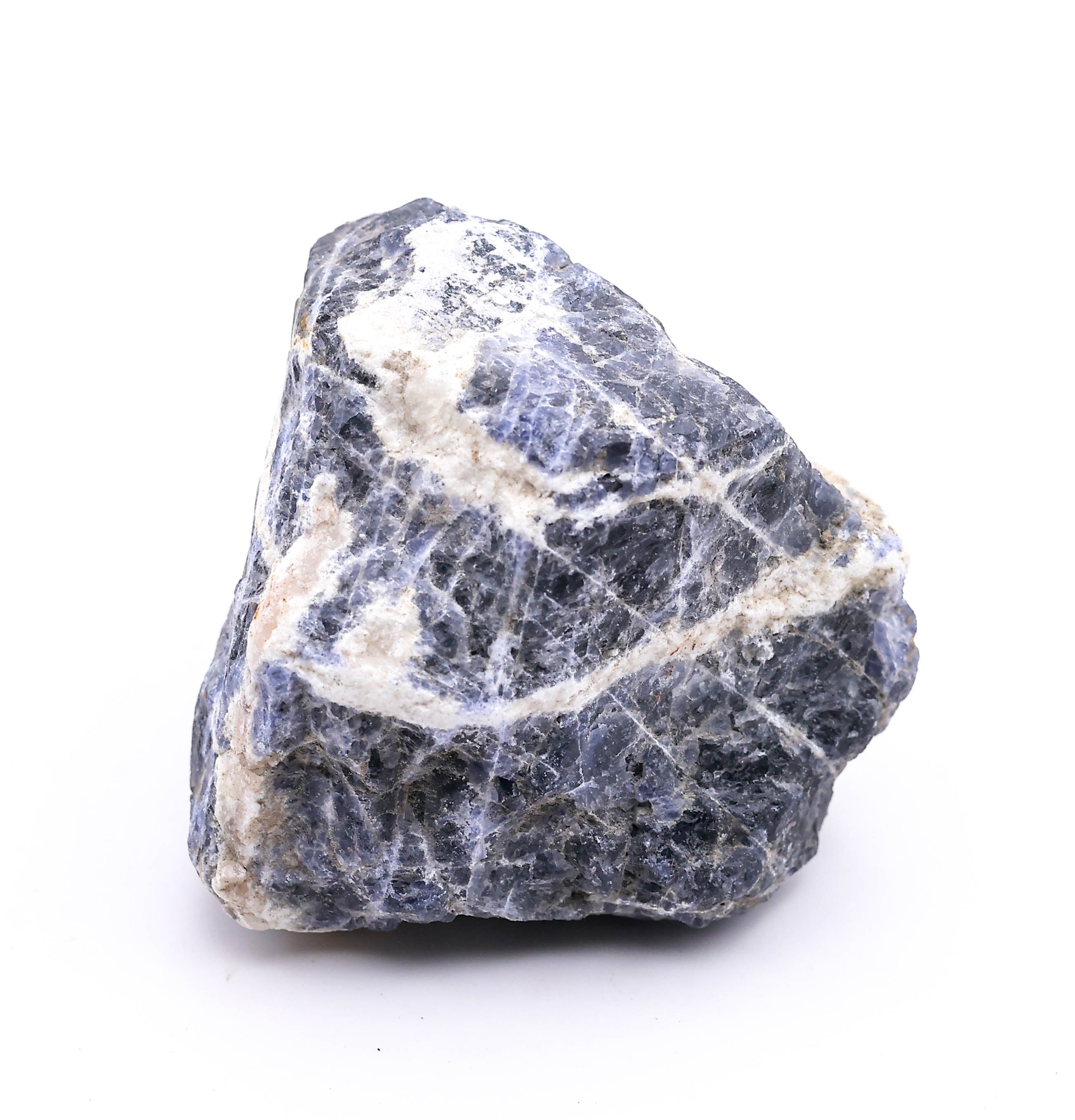 Natural Raw Sodalite Stone – Rough Blue Healing Crystal for Calm Mind, Focus, Confidence & Positive Energy