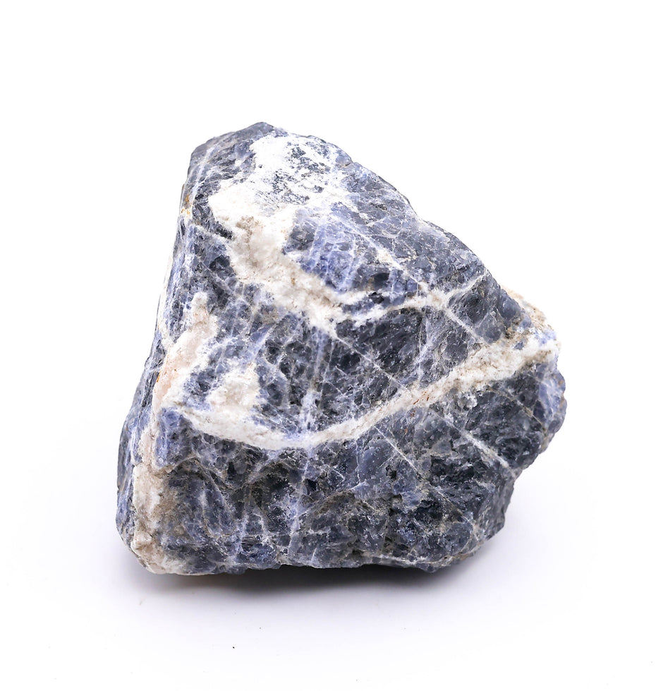 Natural Raw Sodalite Stone – Rough Blue Healing Crystal for Calm Mind, Focus, Confidence & Positive Energy