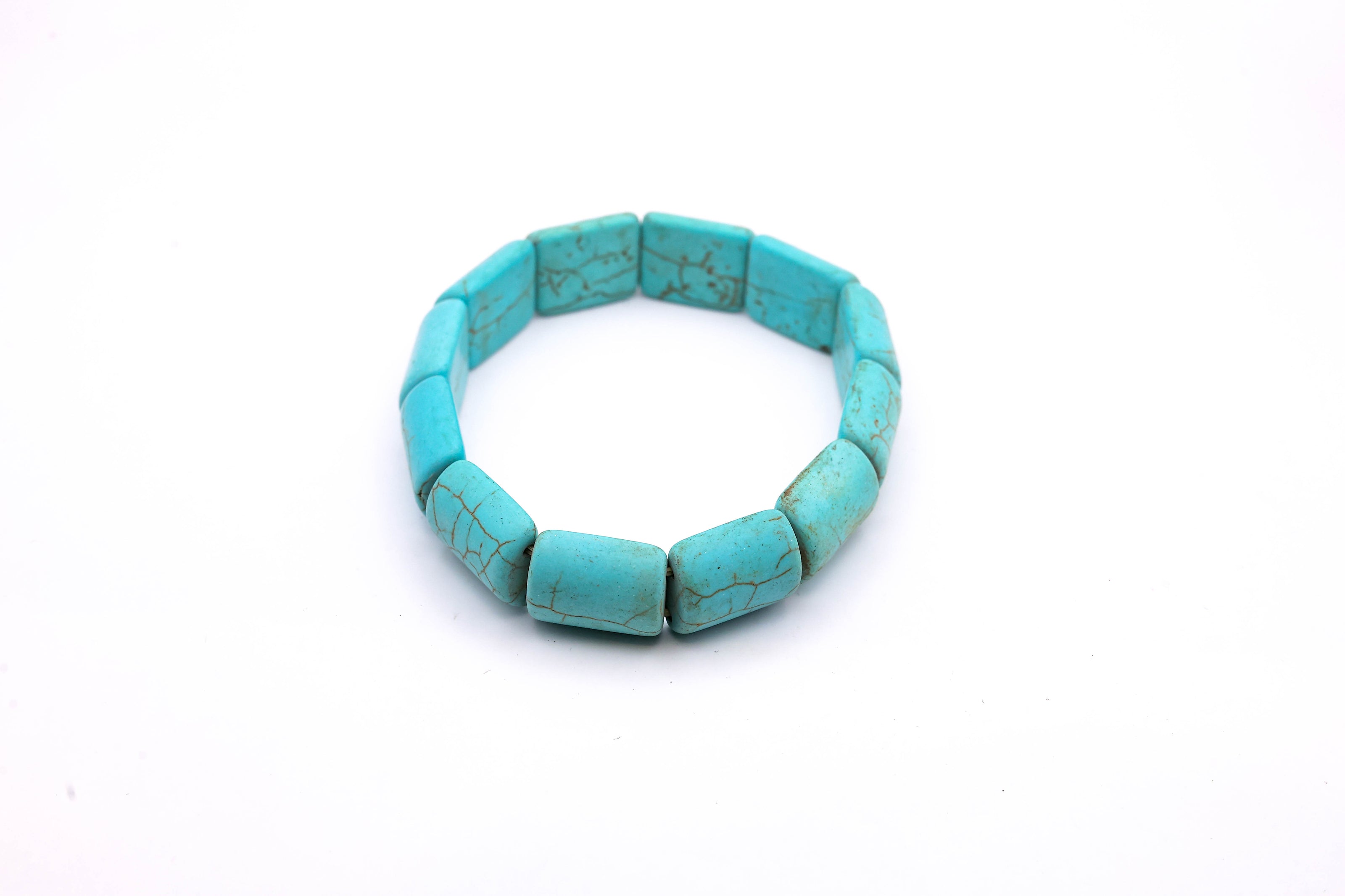 Natural Turquoise Stone Bracelet – Protection, Balance & Positive Energy