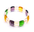 Multicolor Glass Bead Stretch Bracelet – Handmade Colorful Fashion & Spiritual Jewelry