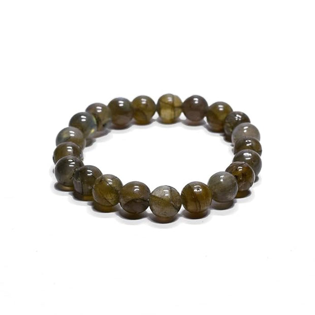 Natural Smoky Quartz Stretch Bracelet – Healing Gemstone Jewelry for Energy & Balance