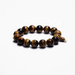 Natural Tiger Eye Beaded Bracelet – Handmade Stone Jewelry for Protection & Confidence