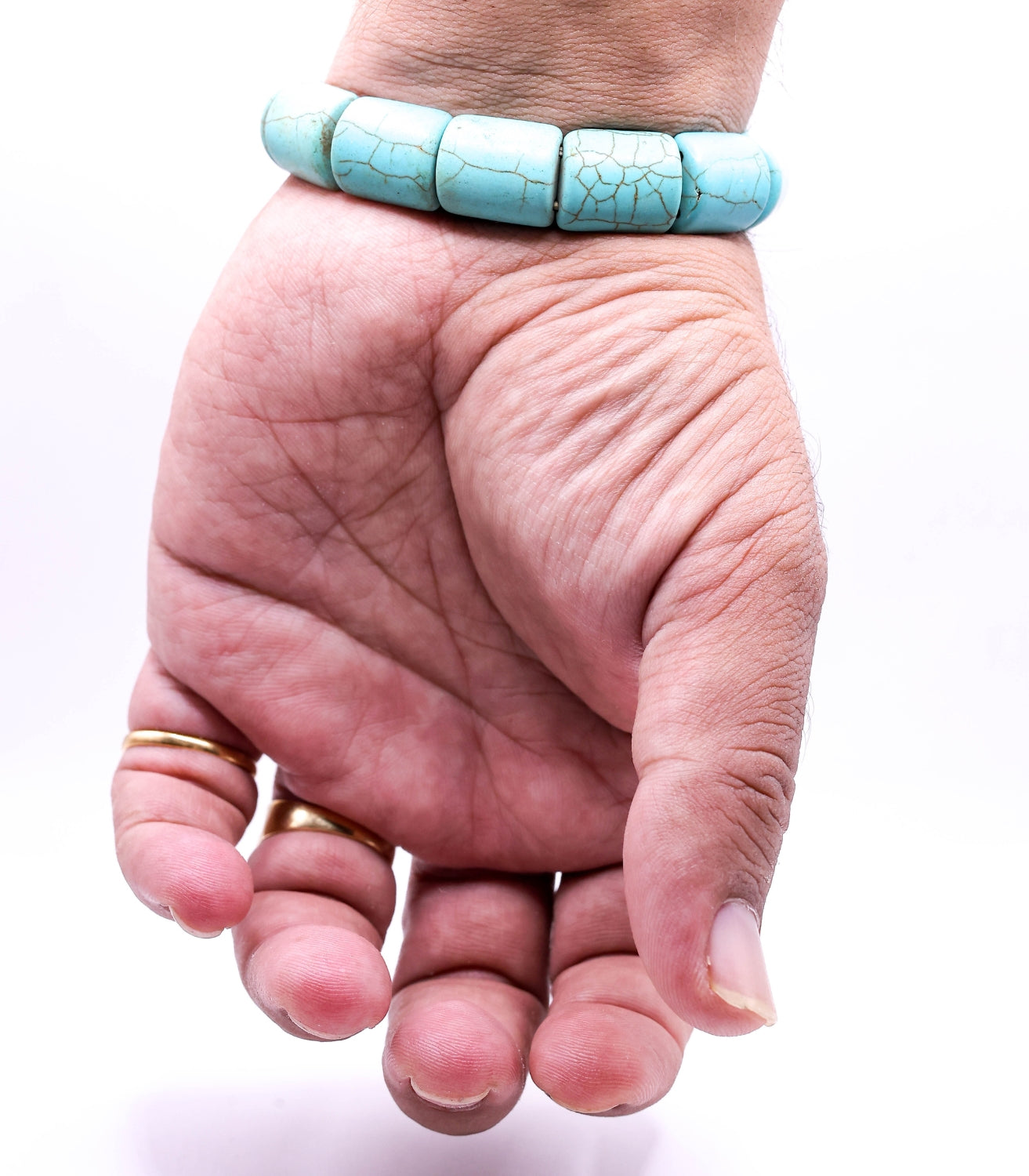 Natural Turquoise Bracelet – Handmade Stone Jewelry for Protection & Style