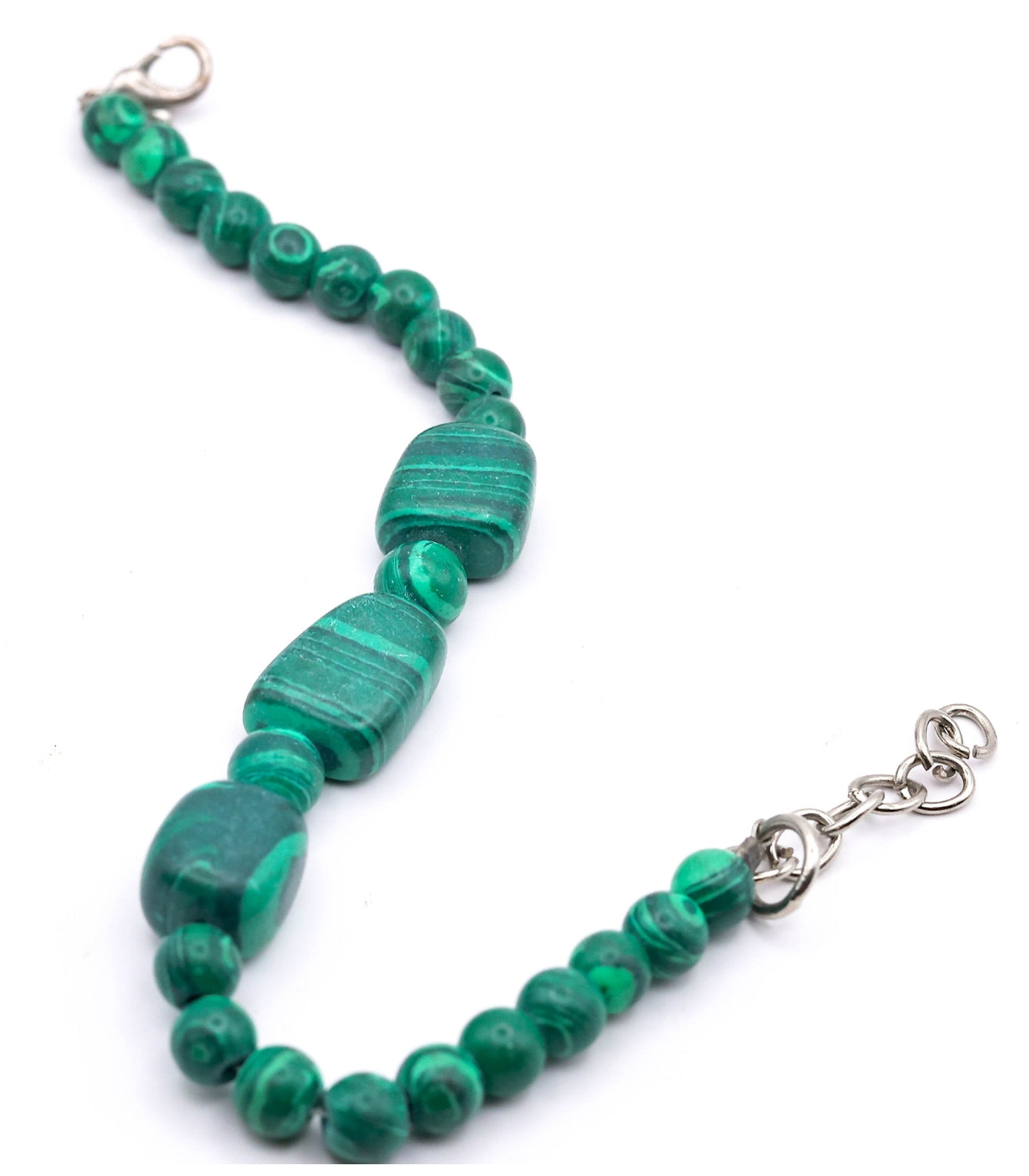 Natural Malachite Bracelet – Handmade Green Gemstone Jewelry for Balance & Style