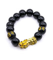 Black Obsidian Pi Xiu Bracelet – Feng Shui Lucky Wealth & Protection Jewelry