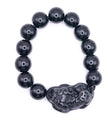 Black Pi Xiu Beaded Bracelet – Feng Shui Protection & Wealth Bracelet for Men & Women
