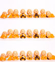 Deluxe Happy Monk Figurines Set – 8 Cute Mini Buddha Monks for Home, Office, Car & Meditation Décor