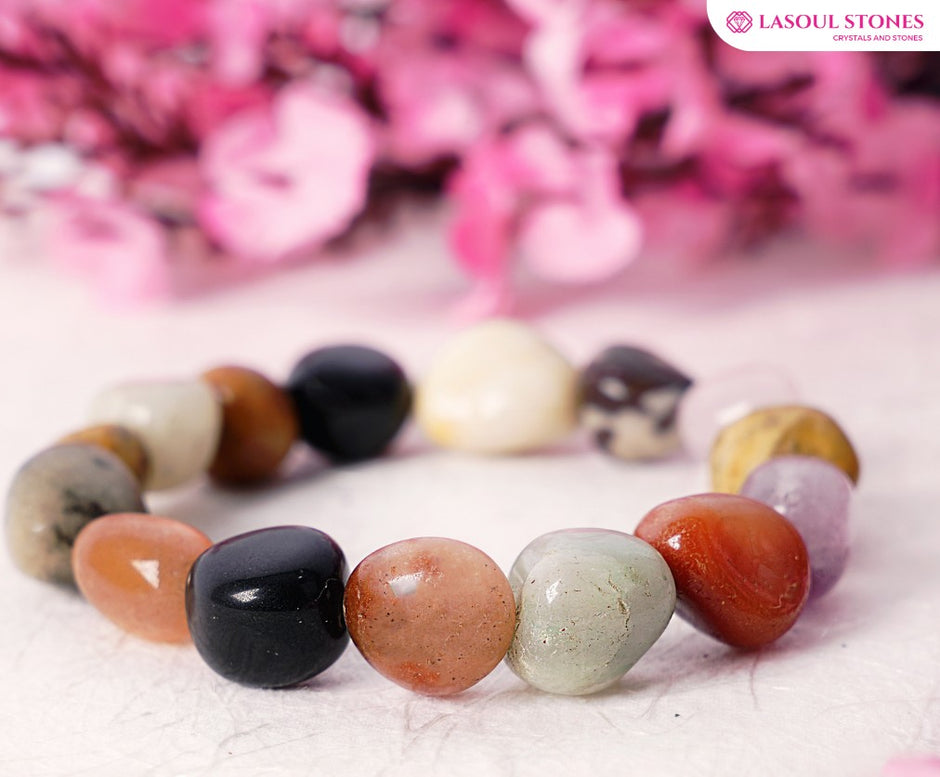 Harmony Chakra Tumbles Bracelet for Balance, Meditation & Yoga