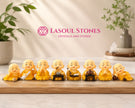 Deluxe Happy Monk Figurines Set – 8 Cute Mini Buddha Monks for Home, Office, Car & Meditation Décor