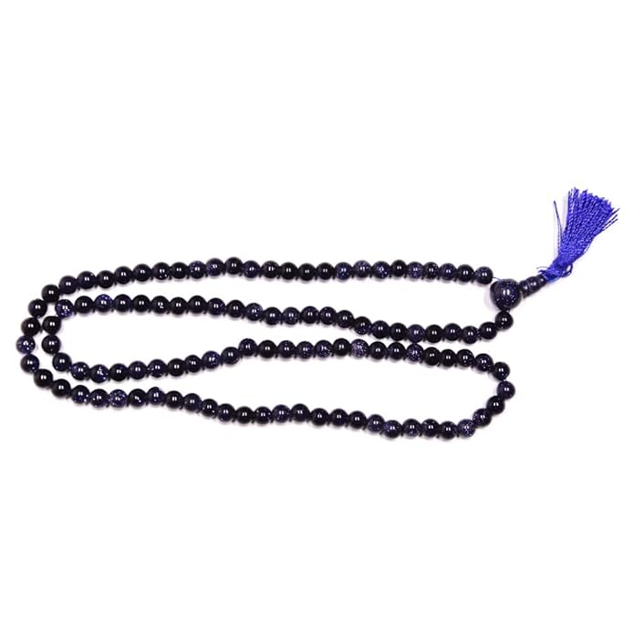 Natural Blue Lapis Lazuli Japa Mala 108 Beads – Handmade Meditation & Prayer Necklace