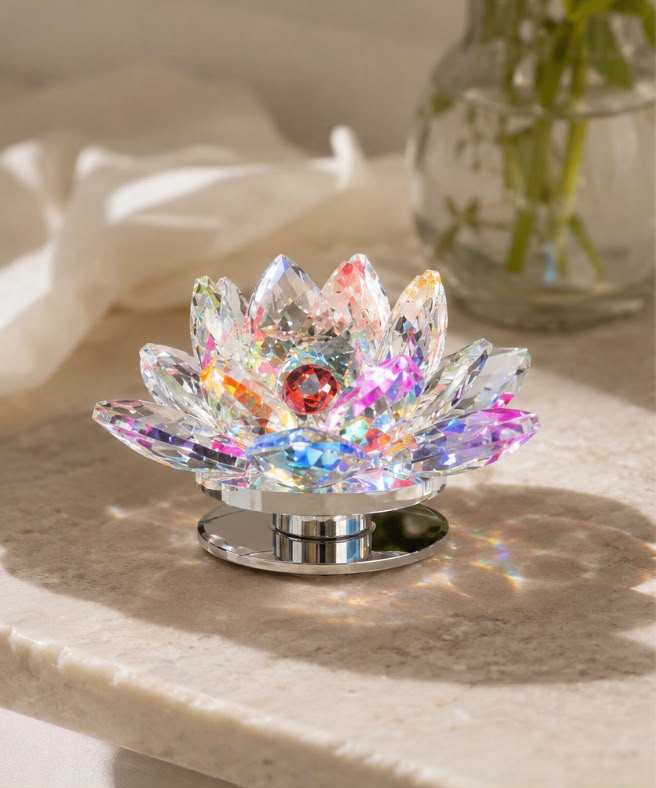 Crystal Lotus – Feng Shui Home Decor & Positive Energy Gift
