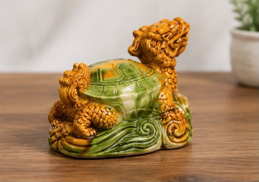 Dragon Turtle Figurine – Feng Shui Wealth & Protection Home Decor
