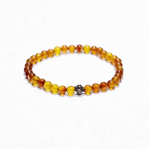 Natural Gomed (Hessonite Garnet) Bracelet – Success, Confidence & Positive Energy