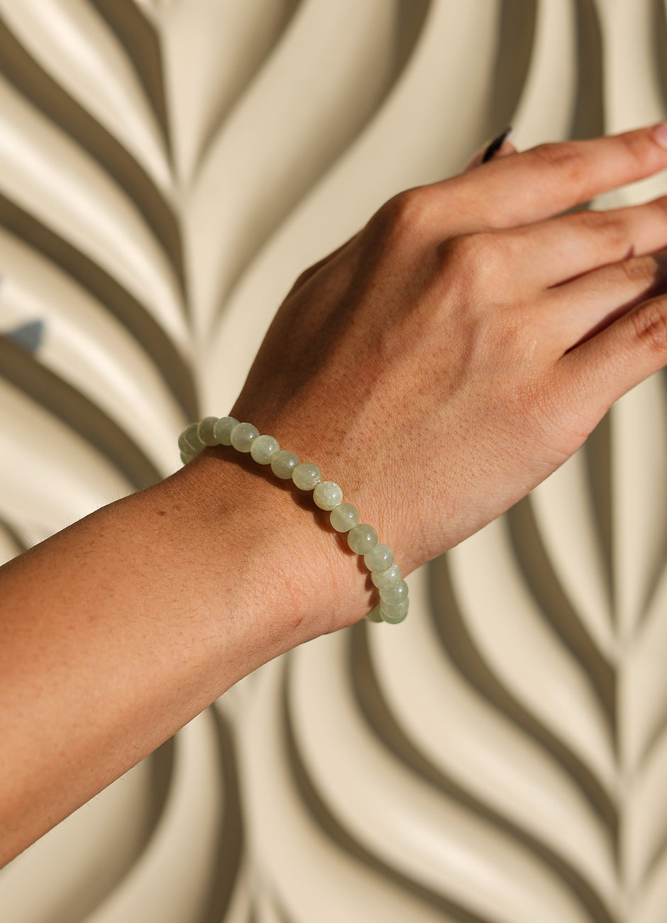 Natural Green Aventurine Bracelet for Men & Women | Healing Crystal Bead Bracelet | Lucky Prosperity Stone Jewelry