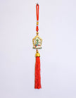 Premium Red Thread Hanging with Divine Ganesha Pendant & Tassel – Vastu Lucky Car & Home Decor