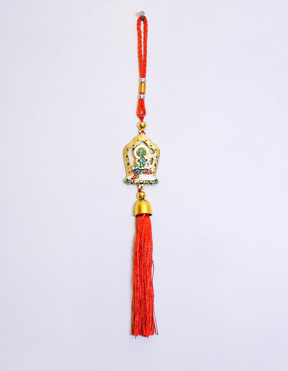 Premium Red Thread Hanging with Divine Ganesha Pendant & Tassel – Vastu Lucky Car & Home Decor
