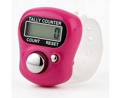 Digital Finger Tally Counter Ring – Lightweight Adjustable Counting Device for Tracking, Inventory & Prayer