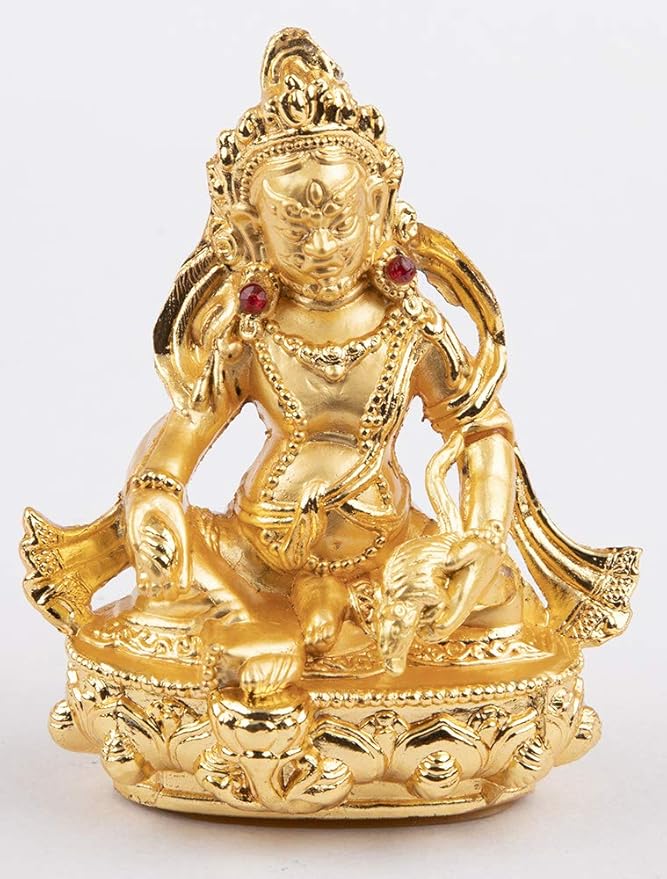Gold Plated Lakshmi Buddha Statue – Handcrafted Spiritual Home & Meditation Decor